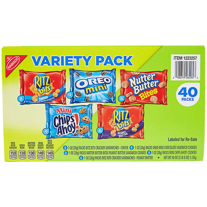 Nabisco Cookie and Cracker Variety pack