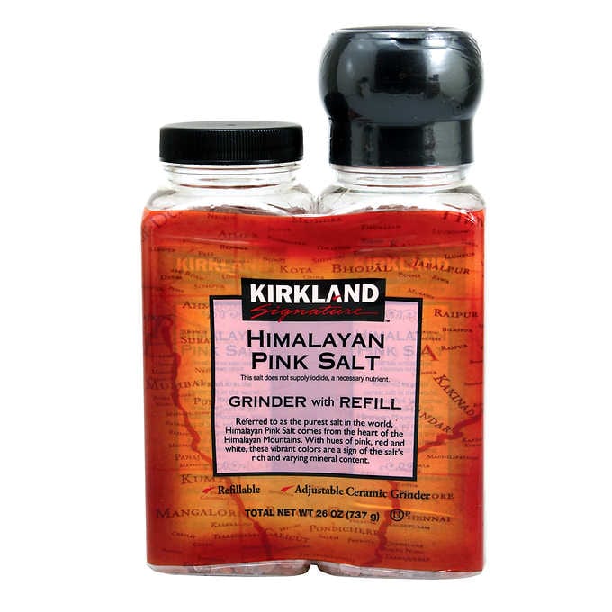 KS Himalayan Pink Salt Grinder with Refill