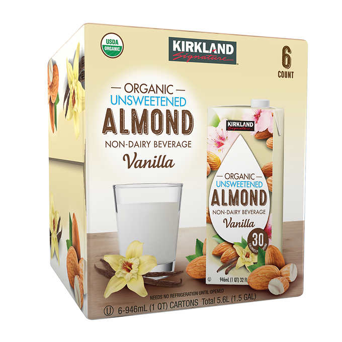 Organic Unsweetened Almond Vanilla Milk