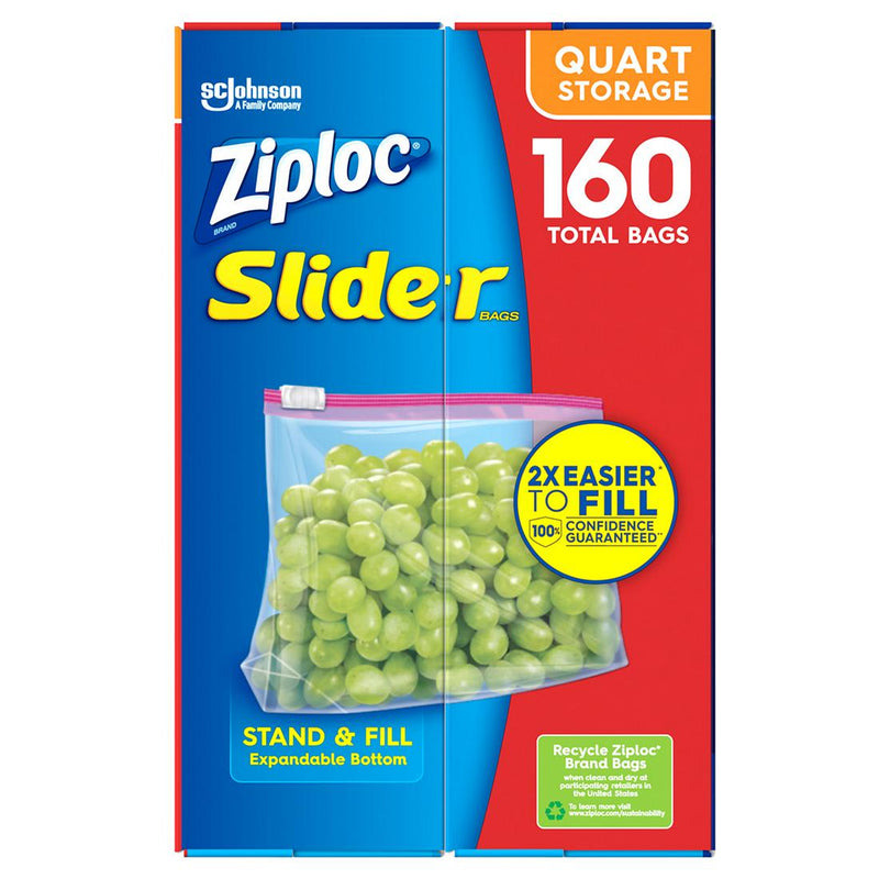 Ziploc Slider Quart Storage